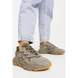 Adidas Ozweego Sneakers Leather Suede Gorpcore Streetwear Trace Cargo Green US 6